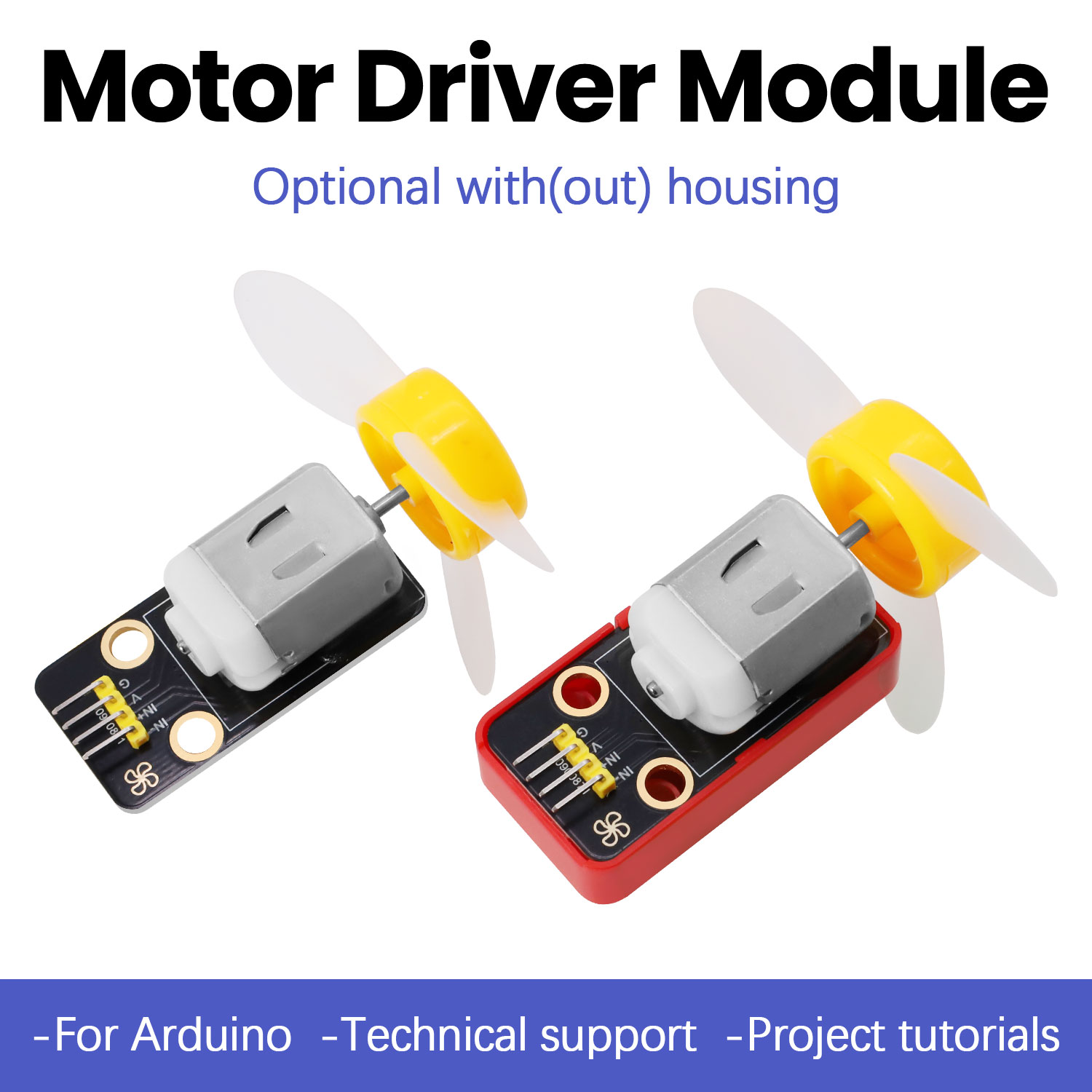 Diy Electronics Motor - DC 3-6V 130 Motor Fan Module
