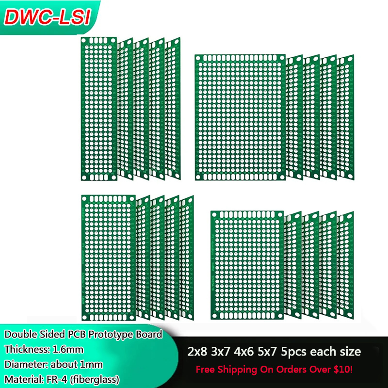 Diy Electronics Circuits - 20Pcs Green Circuit Board With 4
