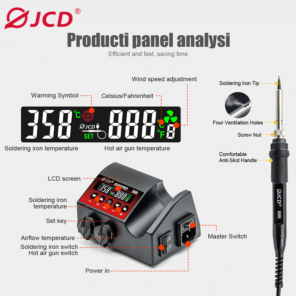 JCD 8898Pro 2 in 1 Soldering S - Smd Solder Paste ulasan dan harga