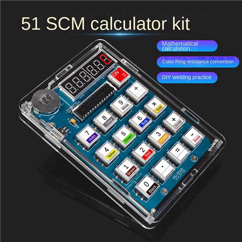 QWE-5X Calculator DIY Kit 51 M - Homemade Diy Electronics ulasan dan harga