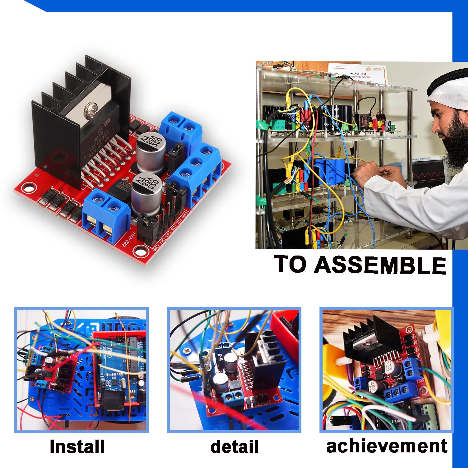 L298N Motor Drive Controller B - L298N Motor Driver ulasan dan harga