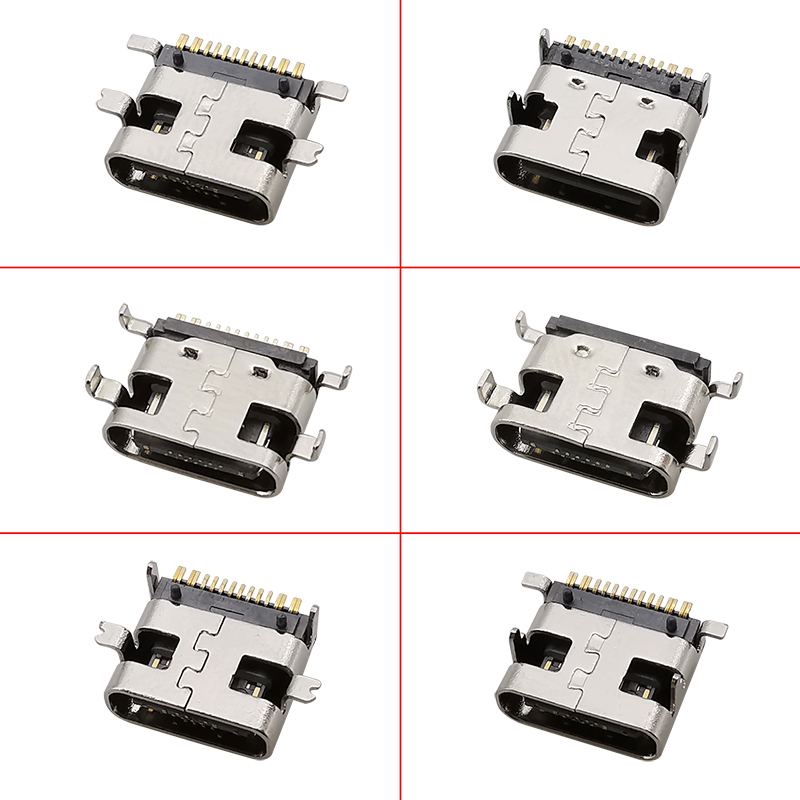 10Pcs USB Type C Female 16 Pin - Smd Solder Paste ulasan dan harga