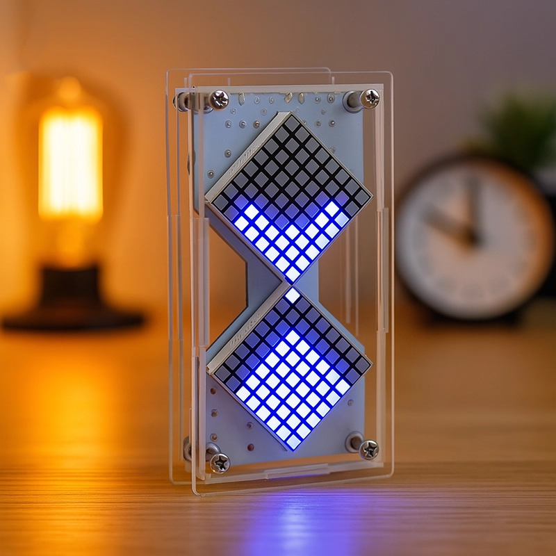Cyberpunk DIY LED Matrix Hourg - Diy Electronics Hobby ulasan dan harga
