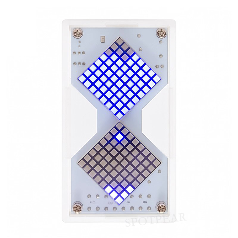 Cyberpunk DIY LED Matrix Hourg - Diy Electronics Hobby ulasan dan harga