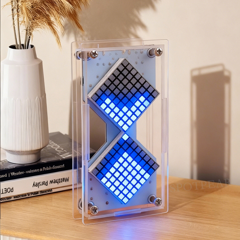 Cyberpunk DIY LED Matrix Hourg - Diy Electronics Hobby ulasan dan harga