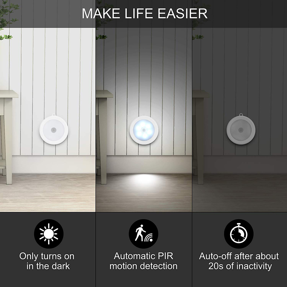 PIR Motion Sensor LED Night Li - Ldr Light Sensor ulasan dan harga