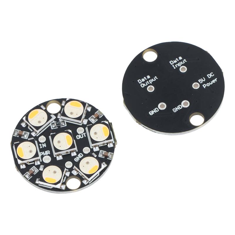 WS2812 7Bit Round LED Circuit  - Useful Diy Electronics Projects ulasan dan harga
