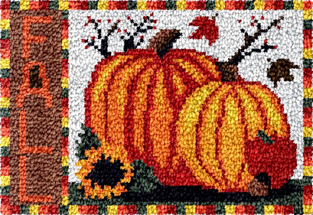 Pumpkin Latch hook kit with pr - Hobby Diy Electronics Kit ulasan dan harga