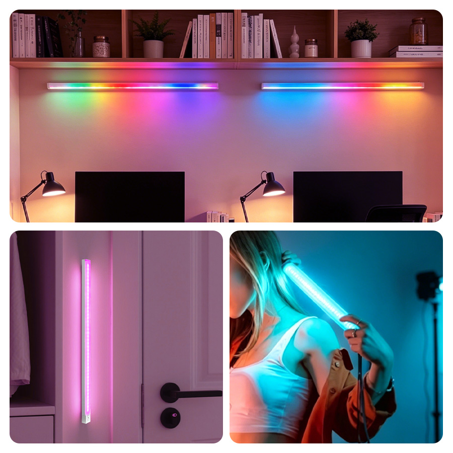30cm 50cm Magnetic LED RGB Cab - Ldr Light Sensor ulasan dan harga