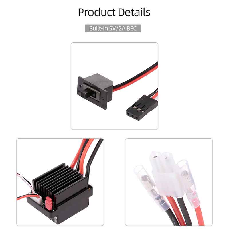 NEEBRC 320A Brushed ESC 60A El - Diy Electronics Motor ulasan dan harga