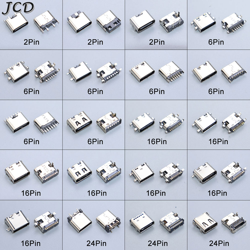 JCD 10PCS 2/6/16/24 Pin Type-C - Smd Solder Paste ulasan dan harga